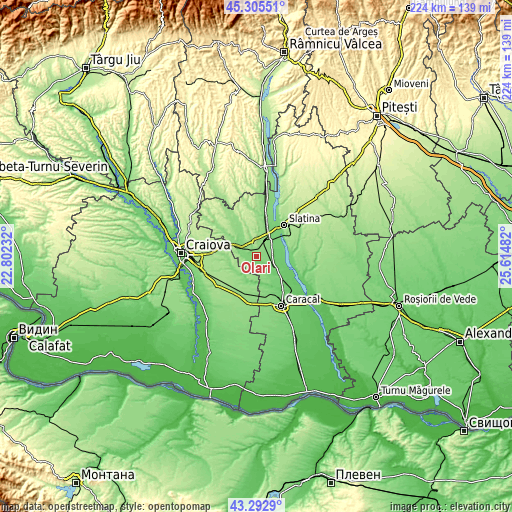 Topographic map of Olari