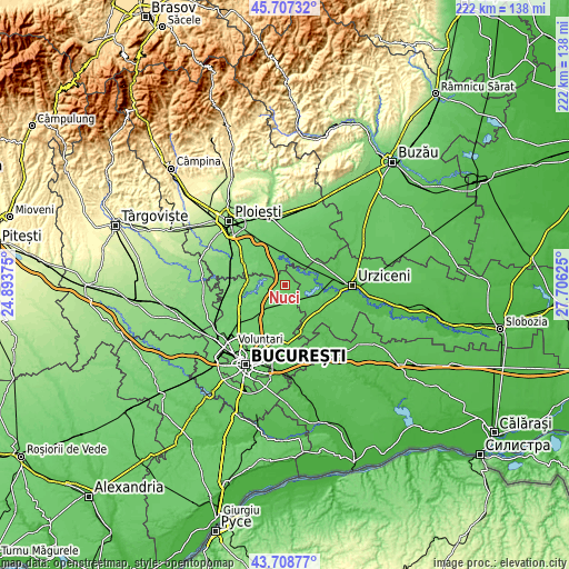 Topographic map of Nuci