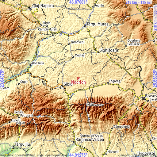 Topographic map of Nocrich