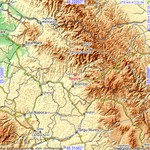 Topographic map of Nepos