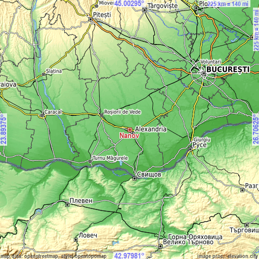 Topographic map of Nanov