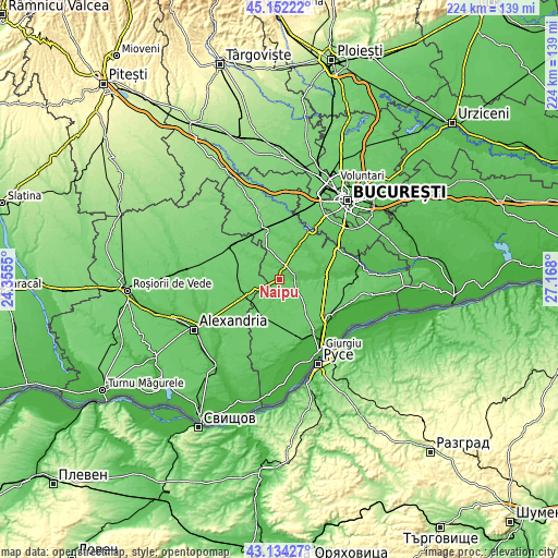 Topographic map of Naipu