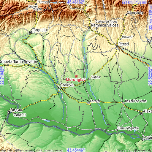 Topographic map of Morunglav