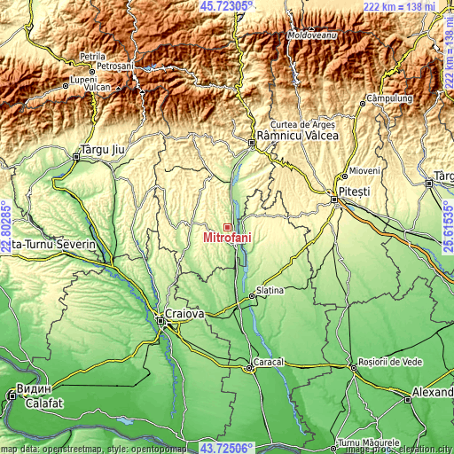 Topographic map of Mitrofani