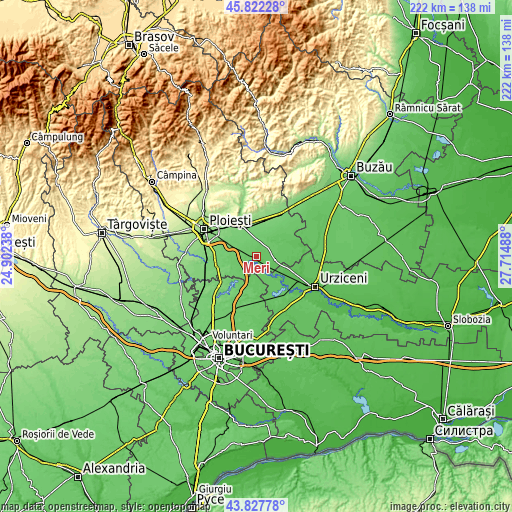 Topographic map of Meri