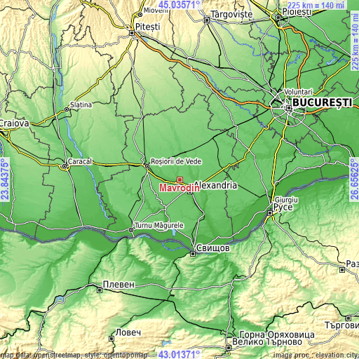 Topographic map of Mavrodin