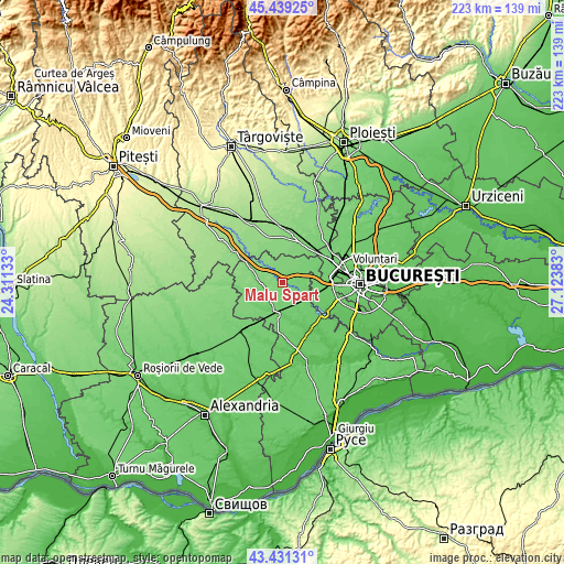 Topographic map of Malu Spart