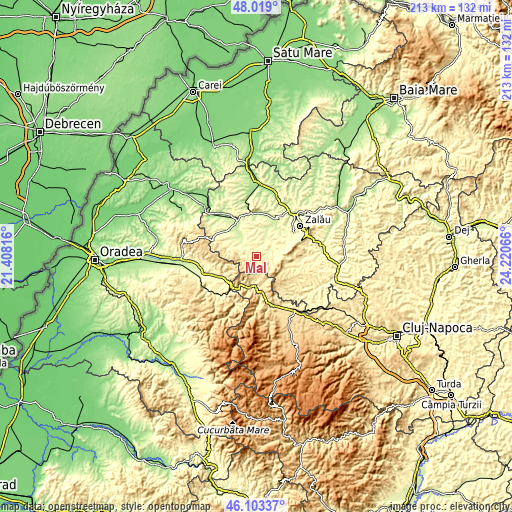 Topographic map of Mal