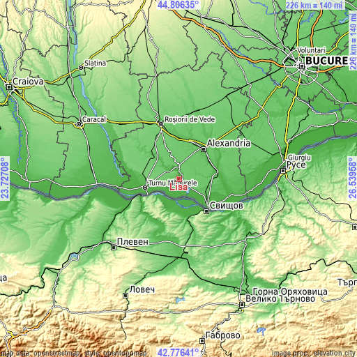 Topographic map of Lisa