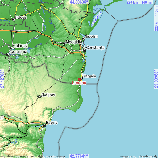 Topographic map of Limanu