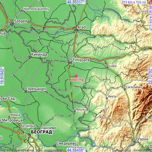 Topographic map of Liebling