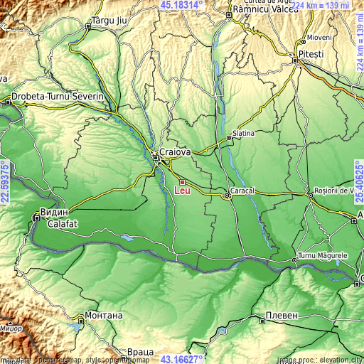 Topographic map of Leu