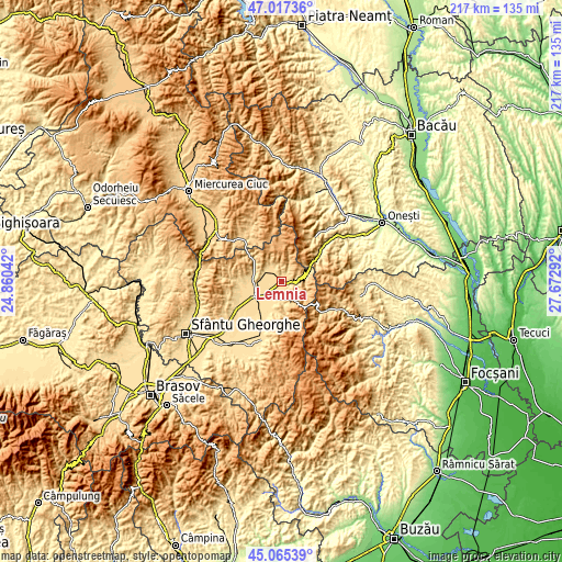 Topographic map of Lemnia
