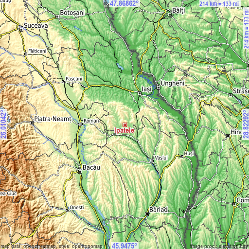 Topographic map of Ipatele