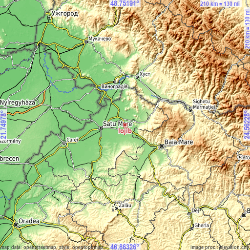 Topographic map of Iojib