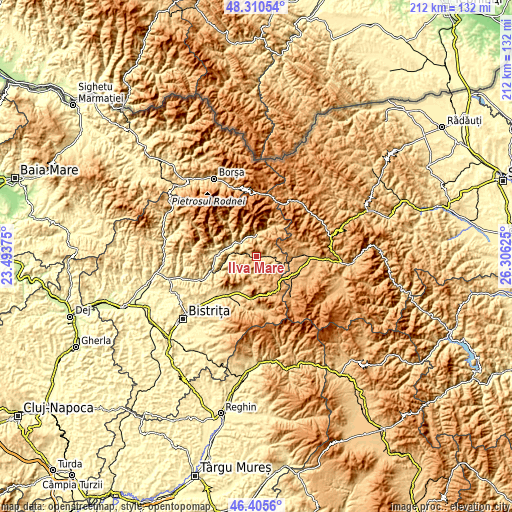 Topographic map of Ilva Mare