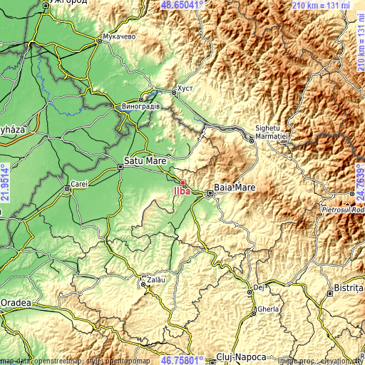 Topographic map of Ilba