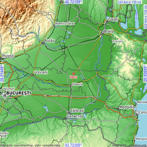 Topographic map of Iazu