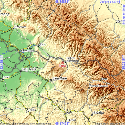 Topographic map of Iapa