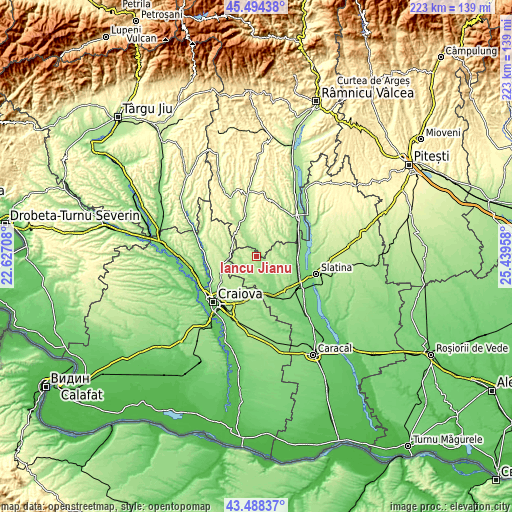 Topographic map of Iancu Jianu