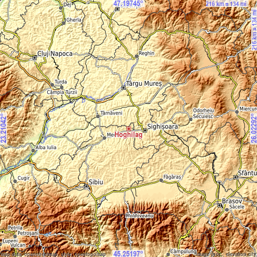 Topographic map of Hoghilag