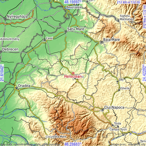 Topographic map of Hereclean