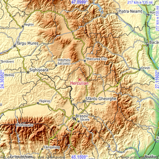 Topographic map of Herculian