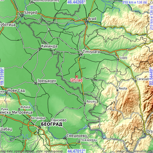 Topographic map of Ghilad