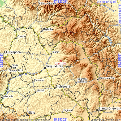 Topographic map of Eremitu