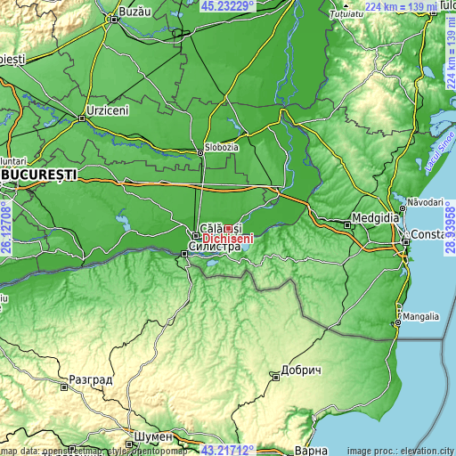 Topographic map of Dichiseni