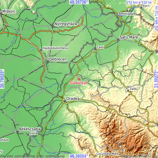 Topographic map of Cubulcut