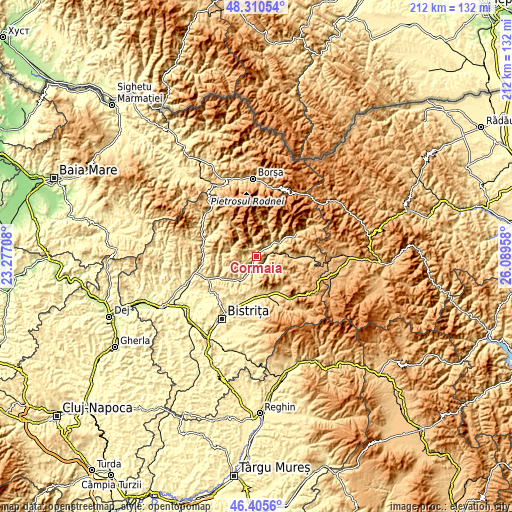 Topographic map of Cormaia