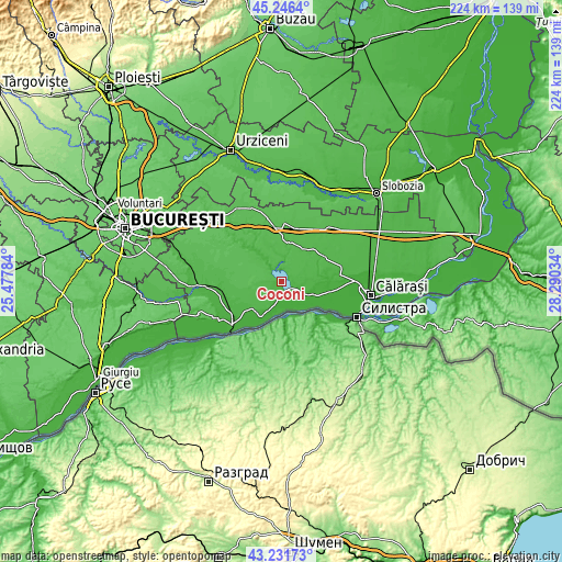 Topographic map of Coconi