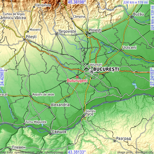 Topographic map of Buturugeni