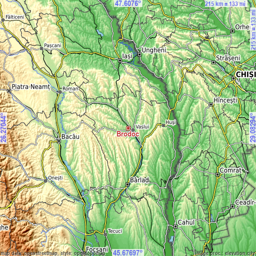 Topographic map of Brodoc