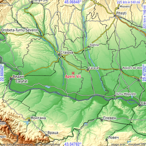 Topographic map of Apele Vii