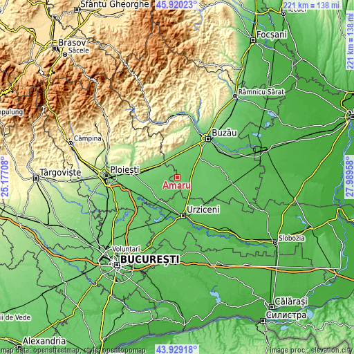 Topographic map of Amaru