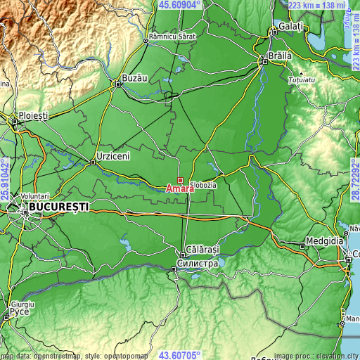 Topographic map of Amara