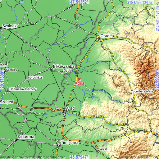 Topographic map of Adea