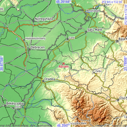 Topographic map of Abram