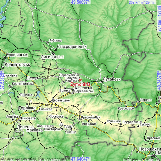 Topographic map of Zymohiria