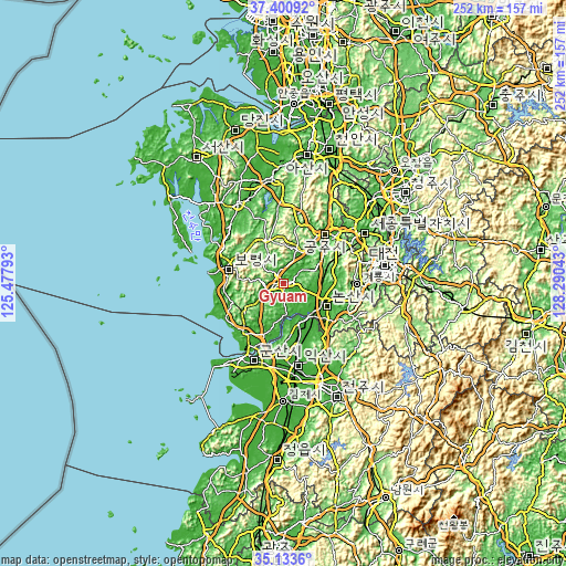 Topographic map of Gyuam