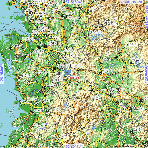 Topographic map of Annae
