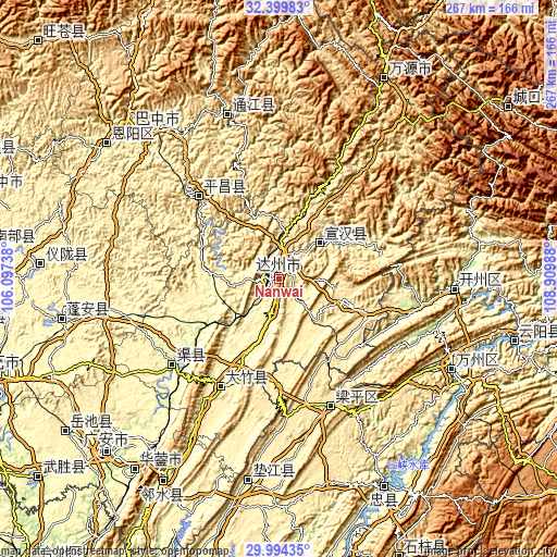 Topographic map of Nanwai