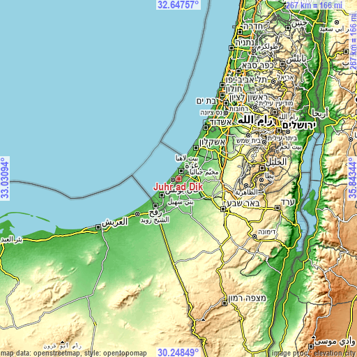 Topographic map of Juḩr ad Dīk