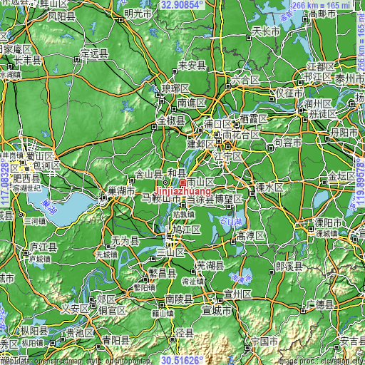 Topographic map of Jinjiazhuang