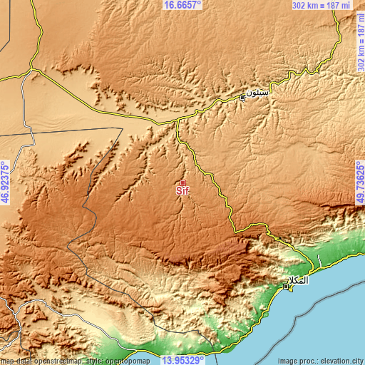 Topographic map of Şīf