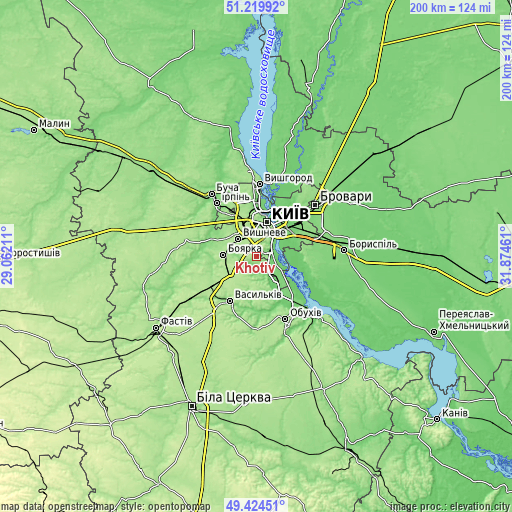 Topographic map of Khotiv