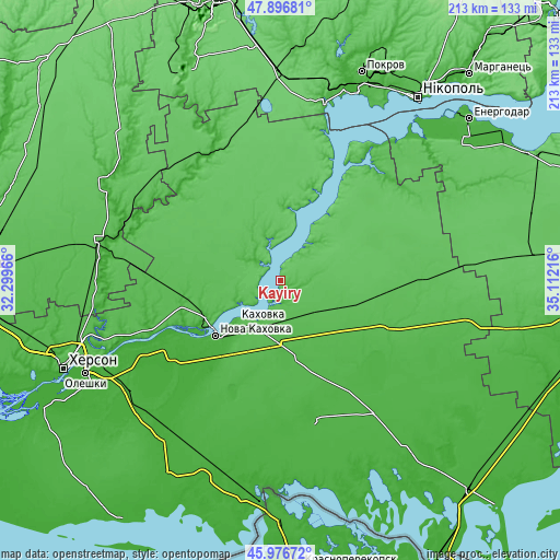 Topographic map of Kayiry