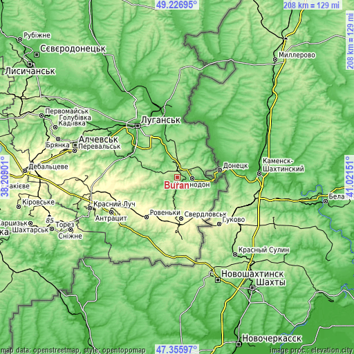 Topographic map of Buran